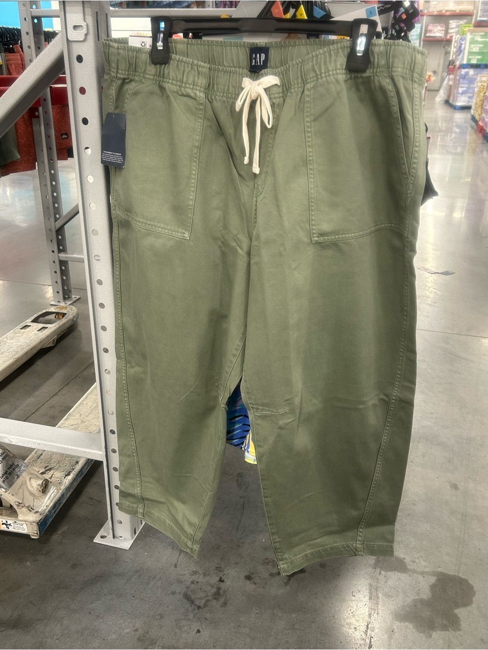 Gap pull on barrel pants green XXL new with tags